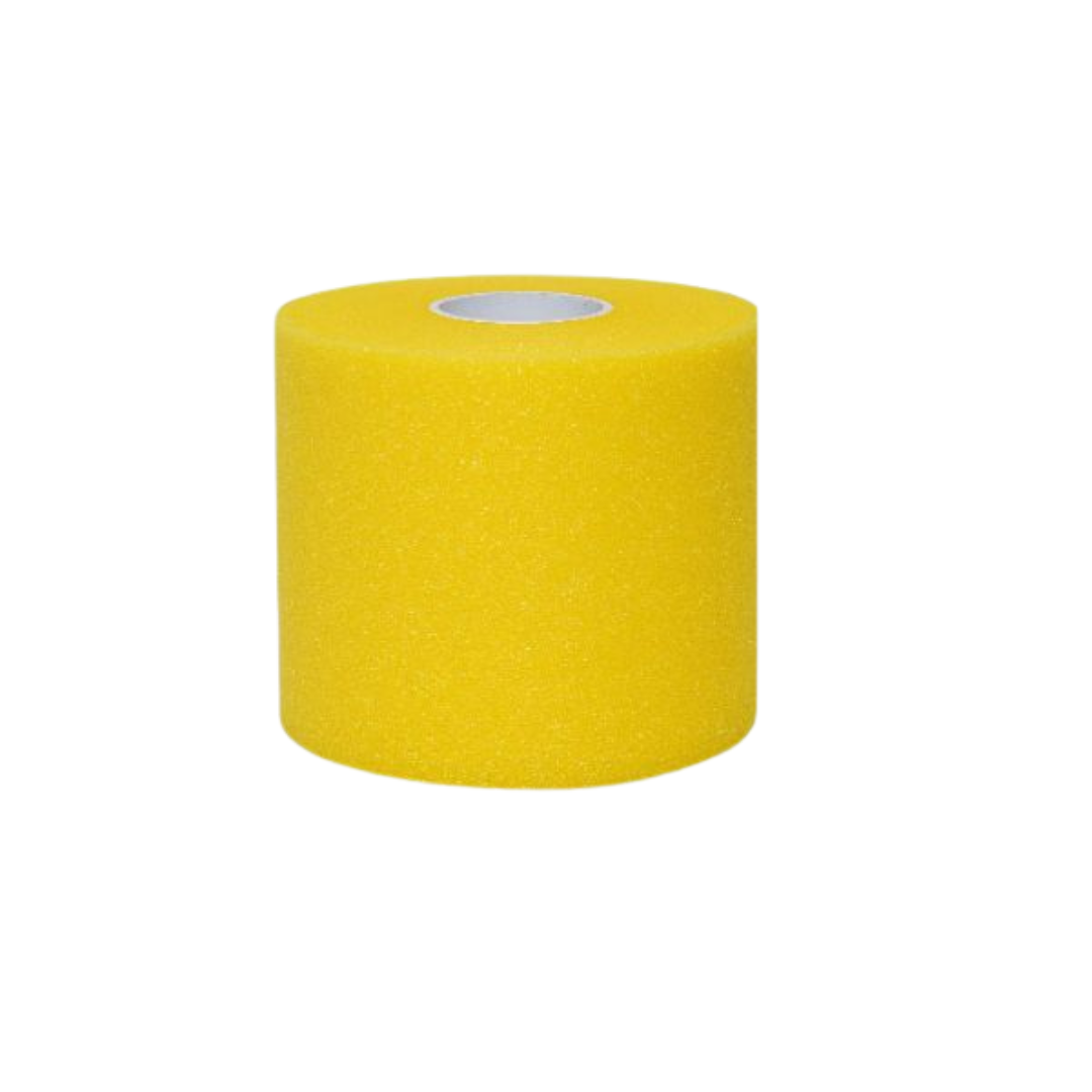 Yellow Foam Underwrap Athletic Tape Rolls – Pack of 4