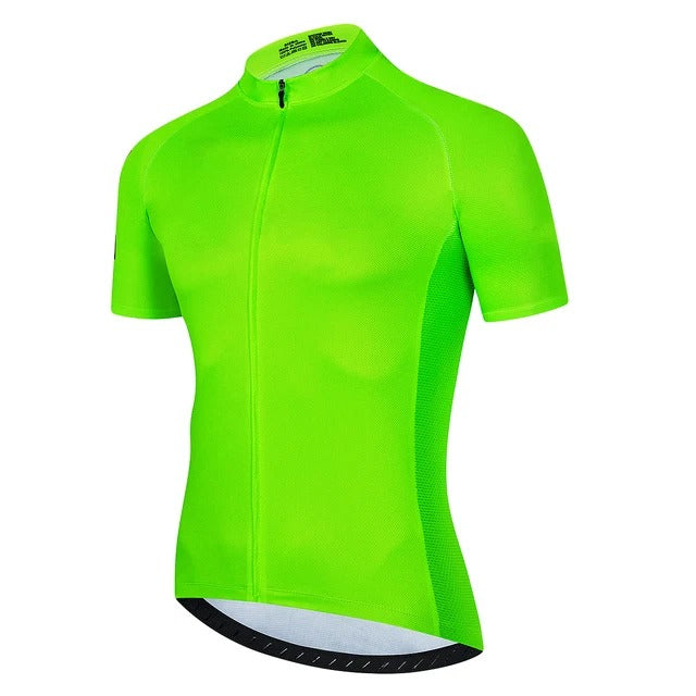 Men's Breathable Cycling Jersey - Forest Green