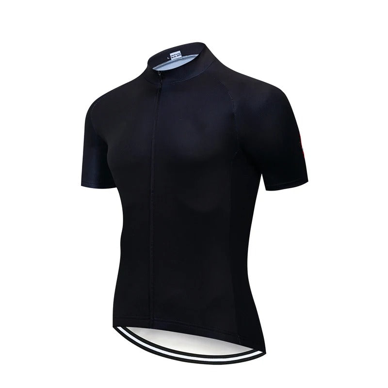 Men's Short Sleeve Cycling Jersey - Black