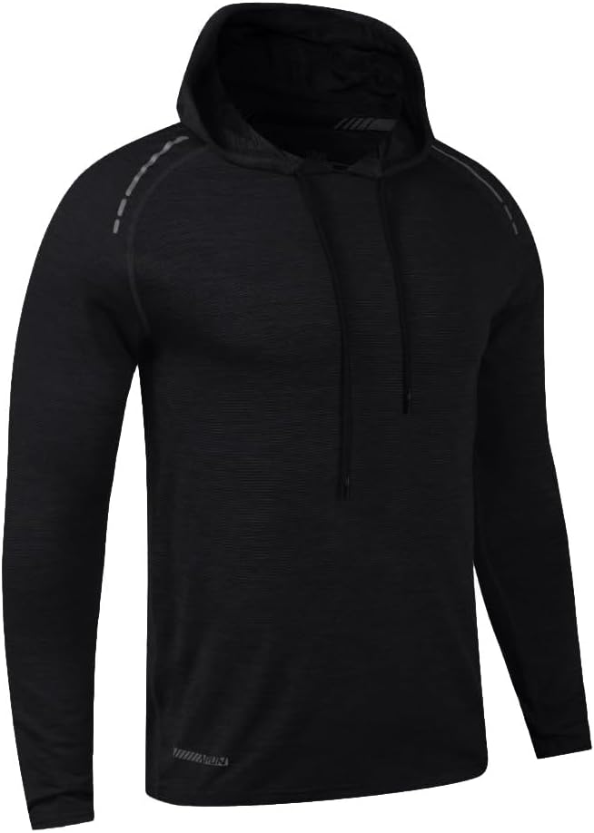 Men’s Bodybuilding Hoodie Long Sleeve Dry Fit Gym Sweatshirt