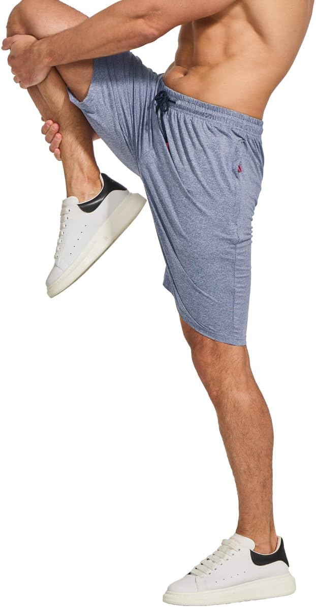 Men’s Casual Gym Shorts Quick Dry with Zip Pockets
