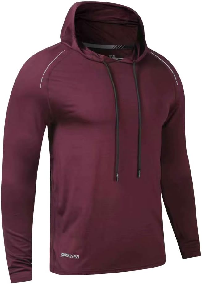 Men’s Bodybuilding Hoodie Long Sleeve Dry Fit Gym Sweatshirt