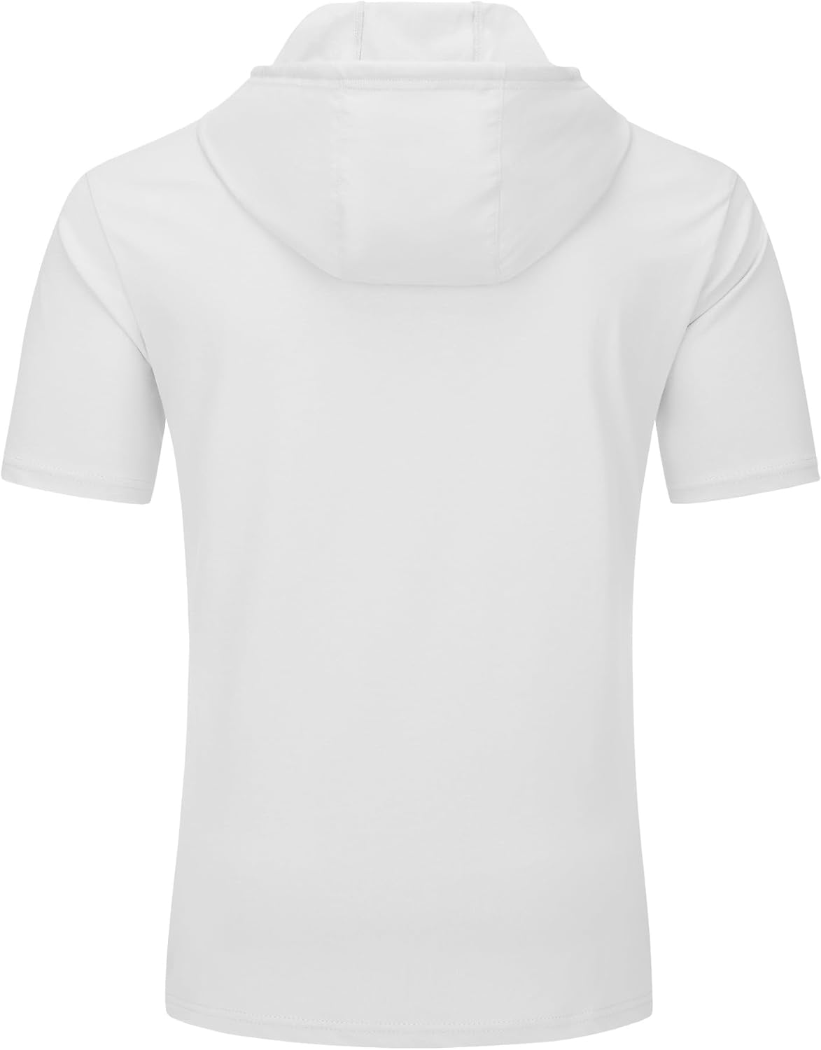 Men’s Short Sleeve Hoodie Lightweight Gym Pullover