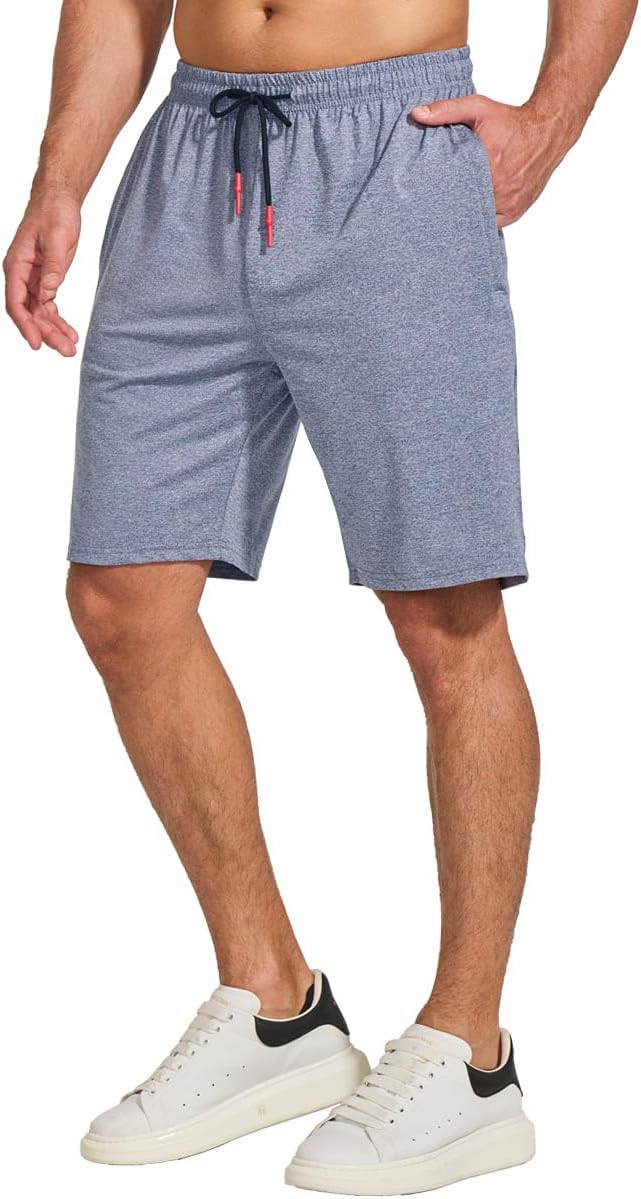 Men’s Casual Gym Shorts Quick Dry with Zip Pockets