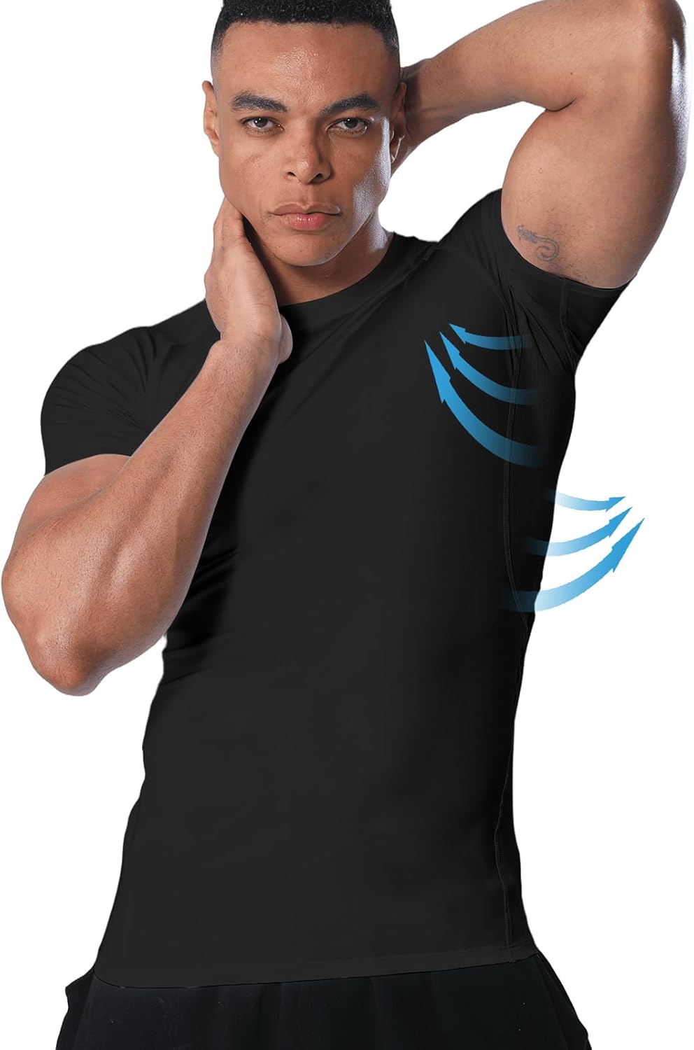 Men’s Short Sleeve Compression Top Quick Dry Base Layer
