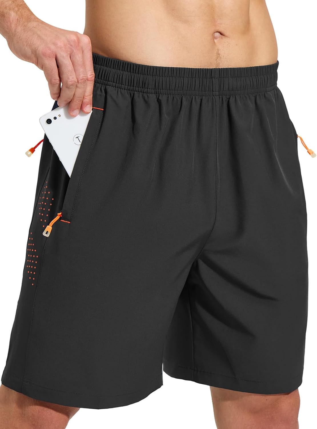 Men’s Running Shorts Quick Dry Lightweight with Zip Pockets
