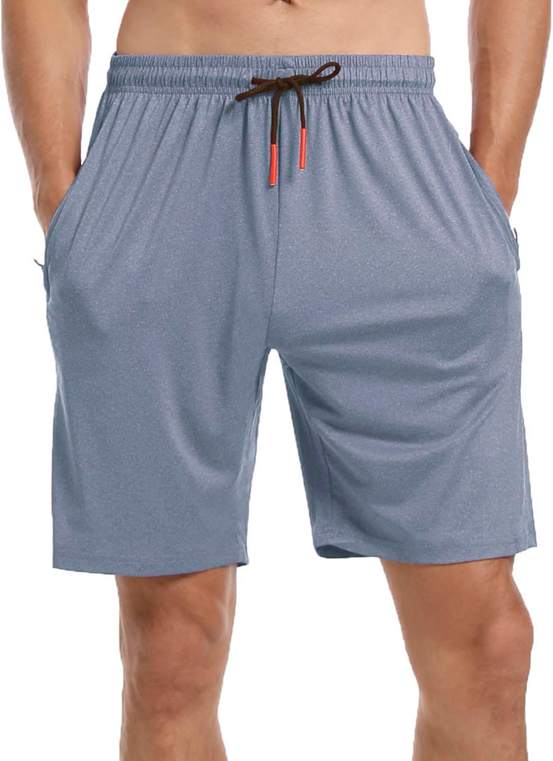 Men’s Casual Gym Shorts Quick Dry with Zip Pockets