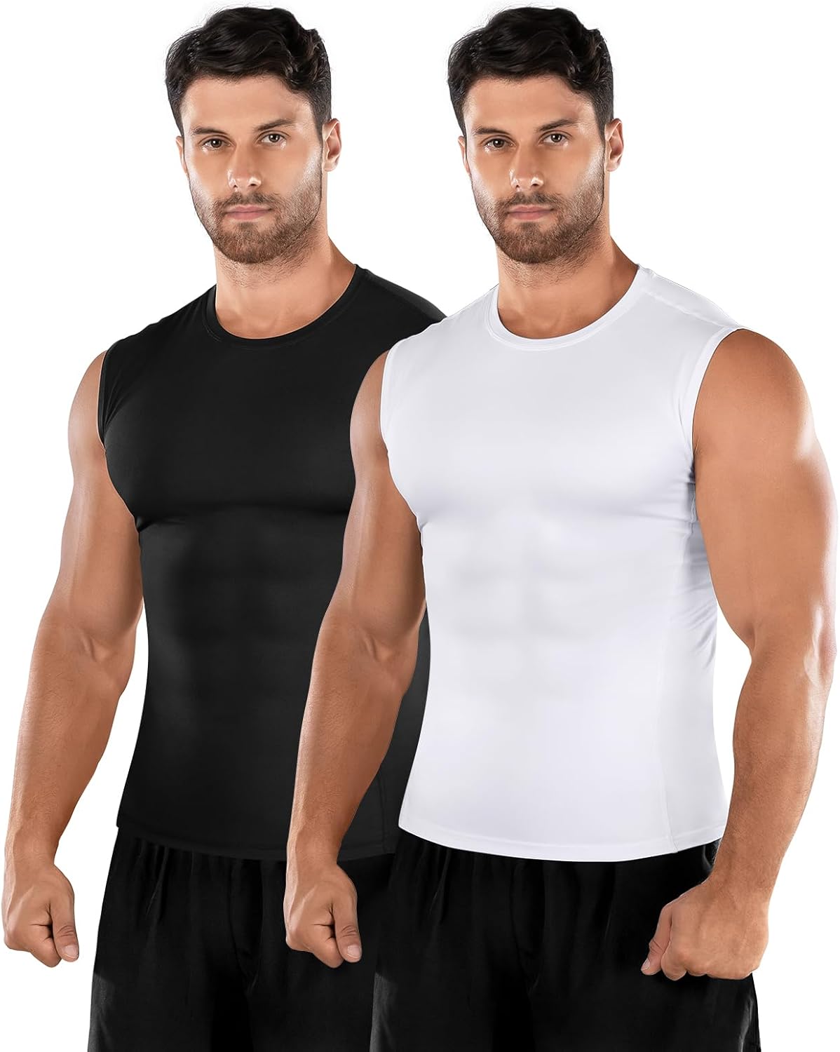 Men’s Quick Dry Compression Running Vest 1 or 2 Pack
