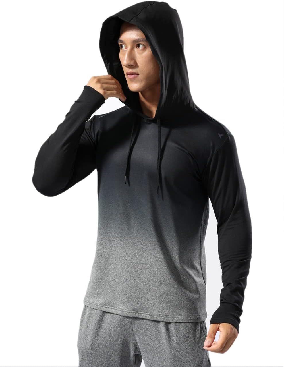 Men’s Thermal Lined Athletic Hoodie Winter Running Top