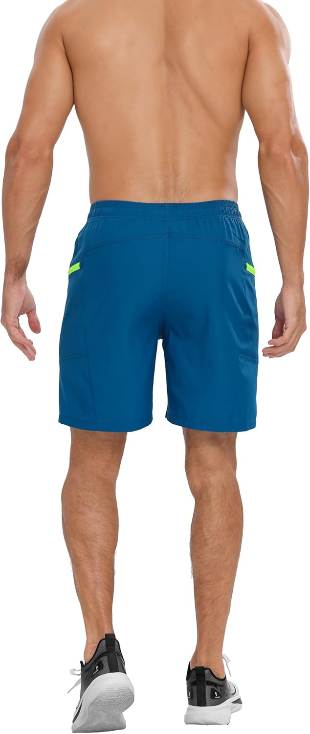 Men’s 2 in 1 Running Shorts Lightweight 7 Inch Quick Dry