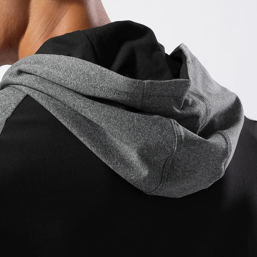 Men’s Thermal Lined Athletic Hoodie Winter Running Top