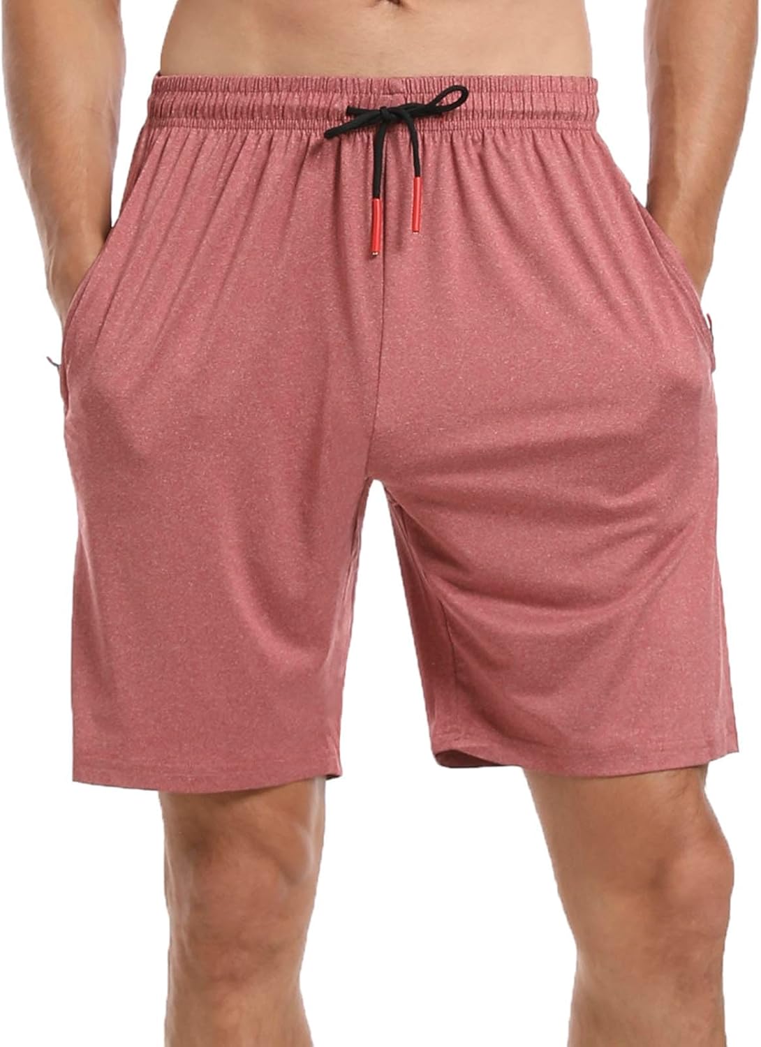 Men’s Casual Gym Shorts Quick Dry with Zip Pockets