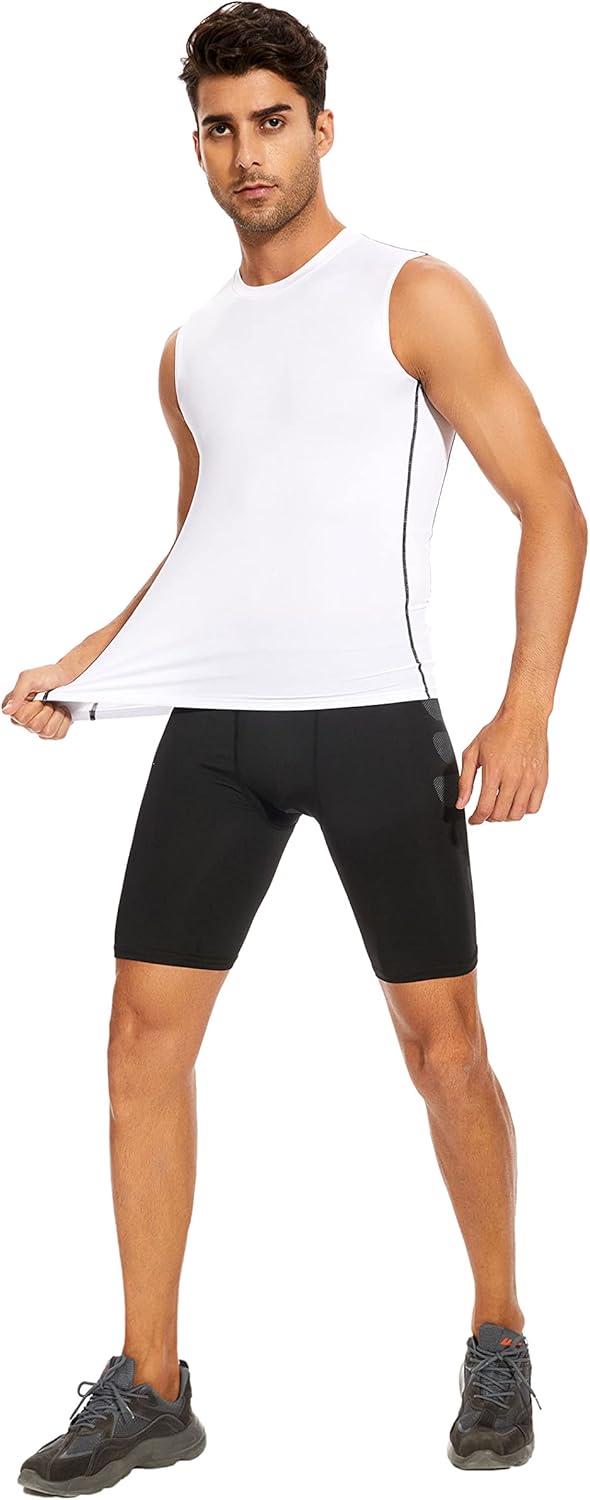 Men’s Compression Tank Top Cool Dry Training Vest