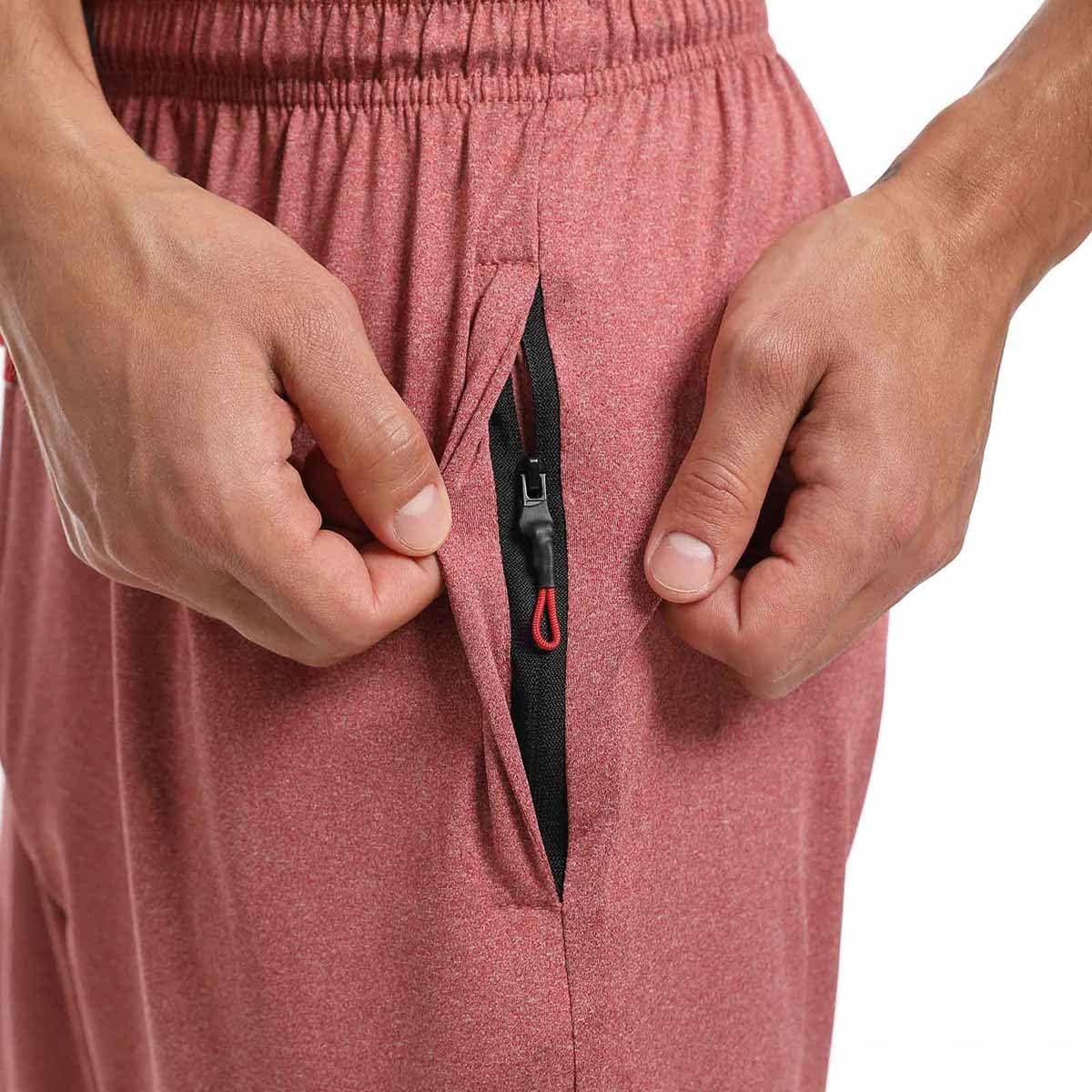 Men’s Casual Gym Shorts Quick Dry with Zip Pockets