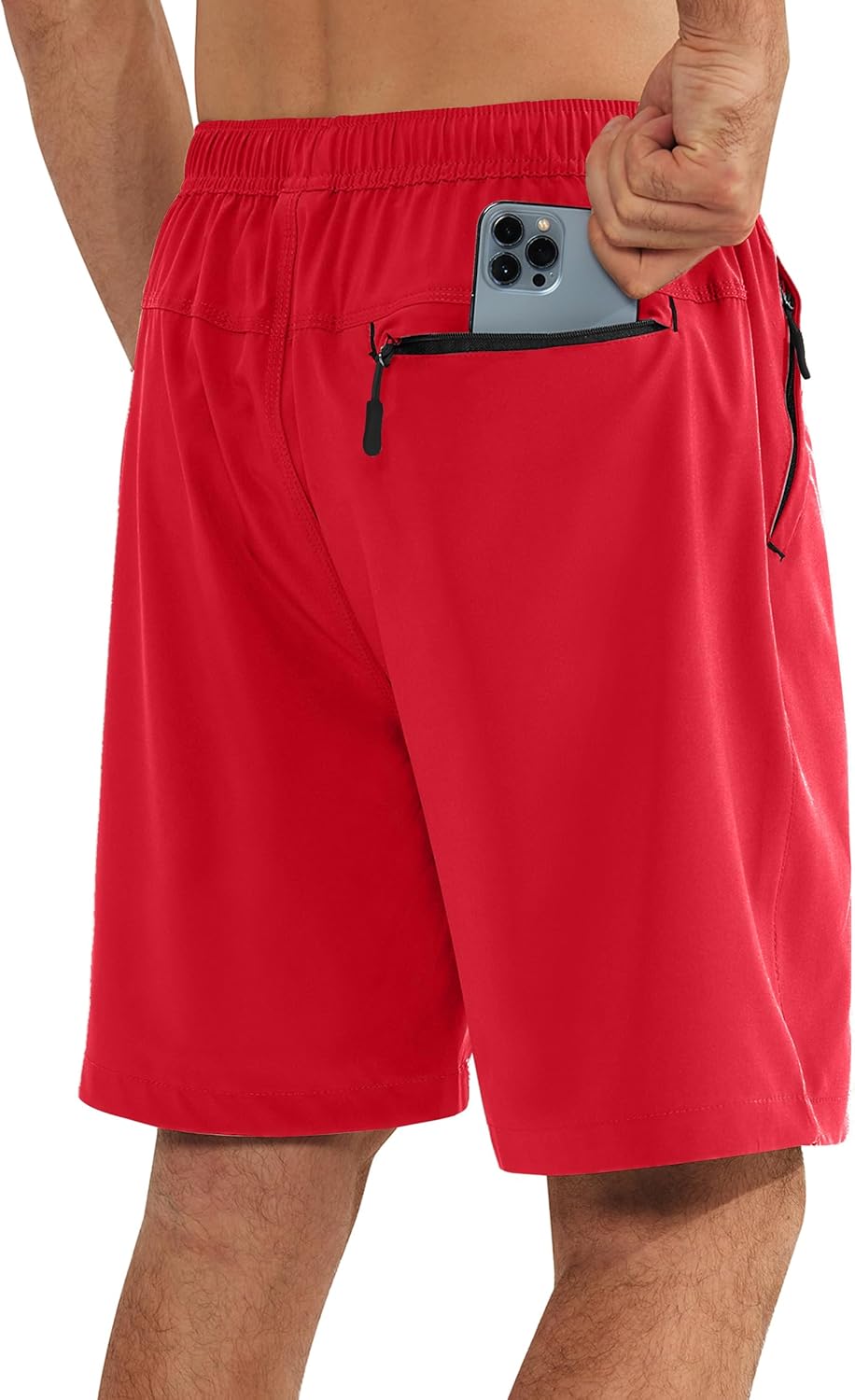 Men’s Running Shorts Quick Dry with Zip Pocket
