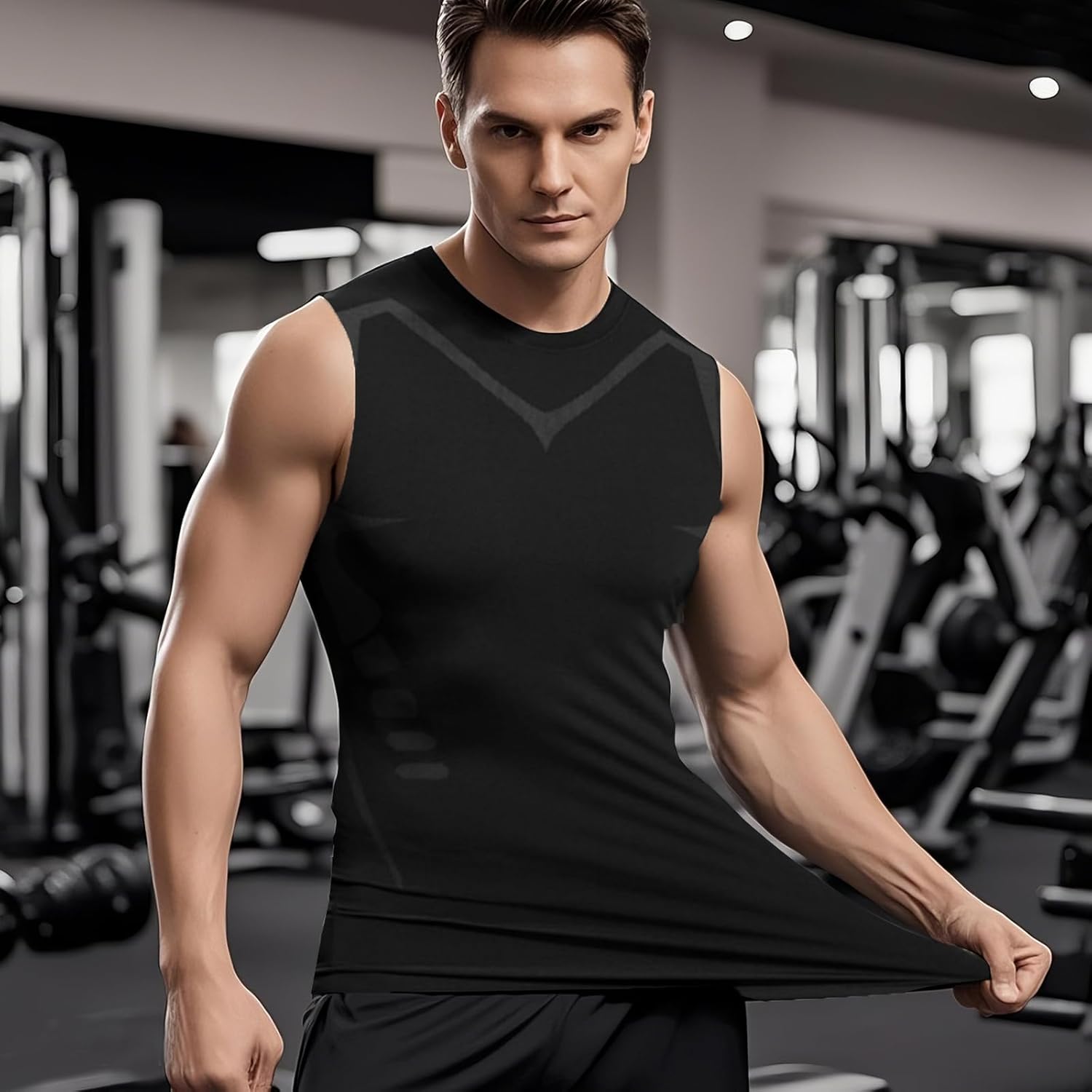 Men’s Compression Vest Slim Fit Quick Dry Gym Top