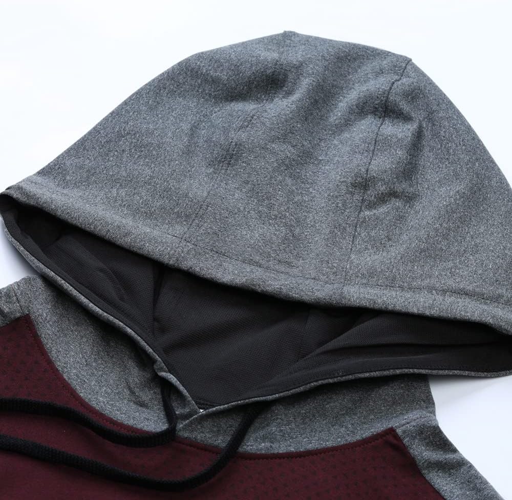 Men’s Thermal Lined Athletic Hoodie Winter Running Top