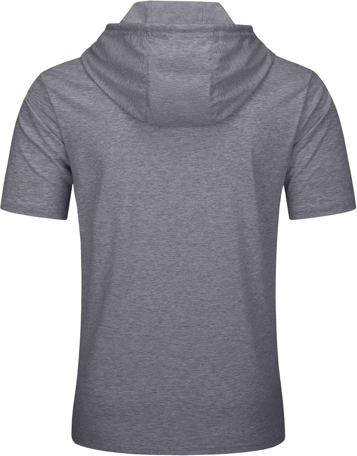 Men’s Short Sleeve Hoodie Lightweight Gym Pullover