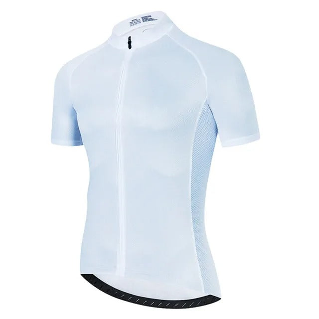 Light Blue Men's Breathable Cycling Jersey