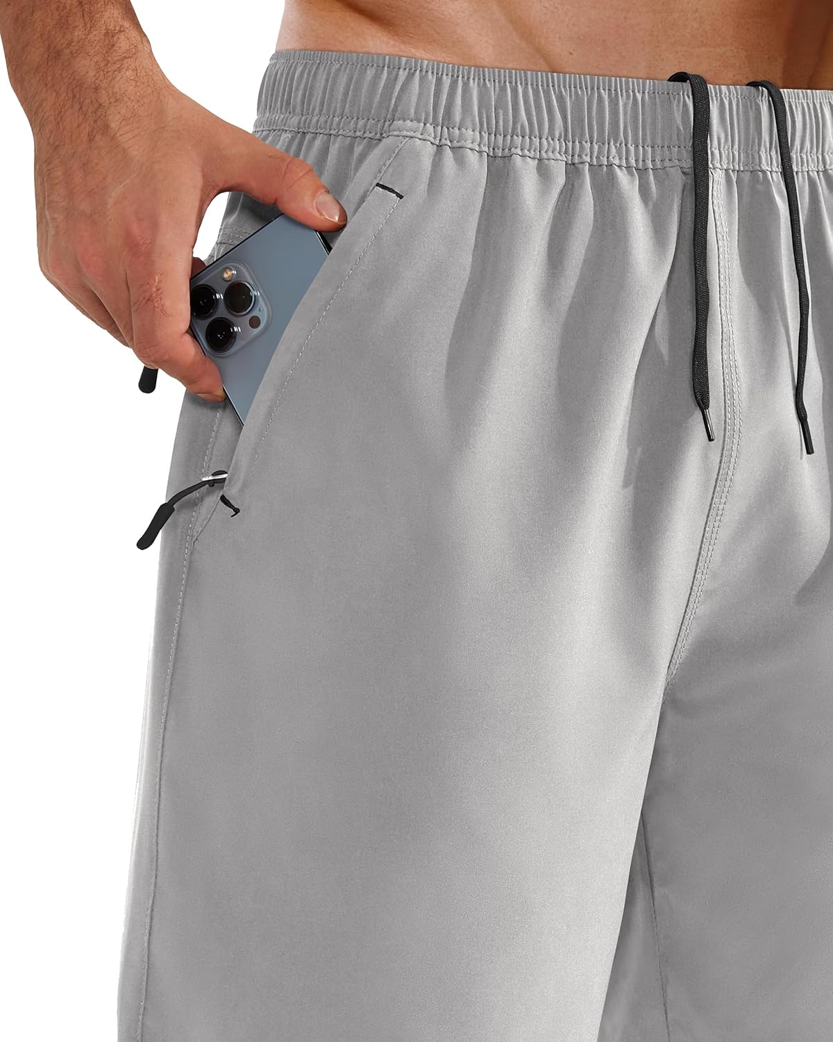 Men’s Running Shorts Quick Dry with Zip Pocket