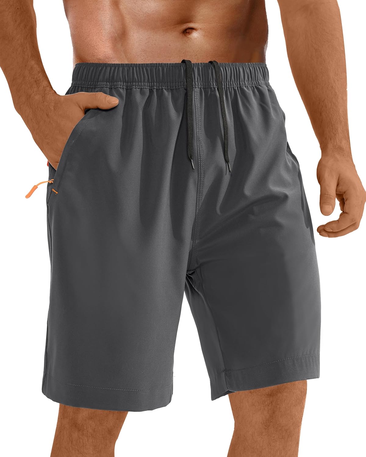 Men’s Running Shorts Quick Dry with Zip Pocket