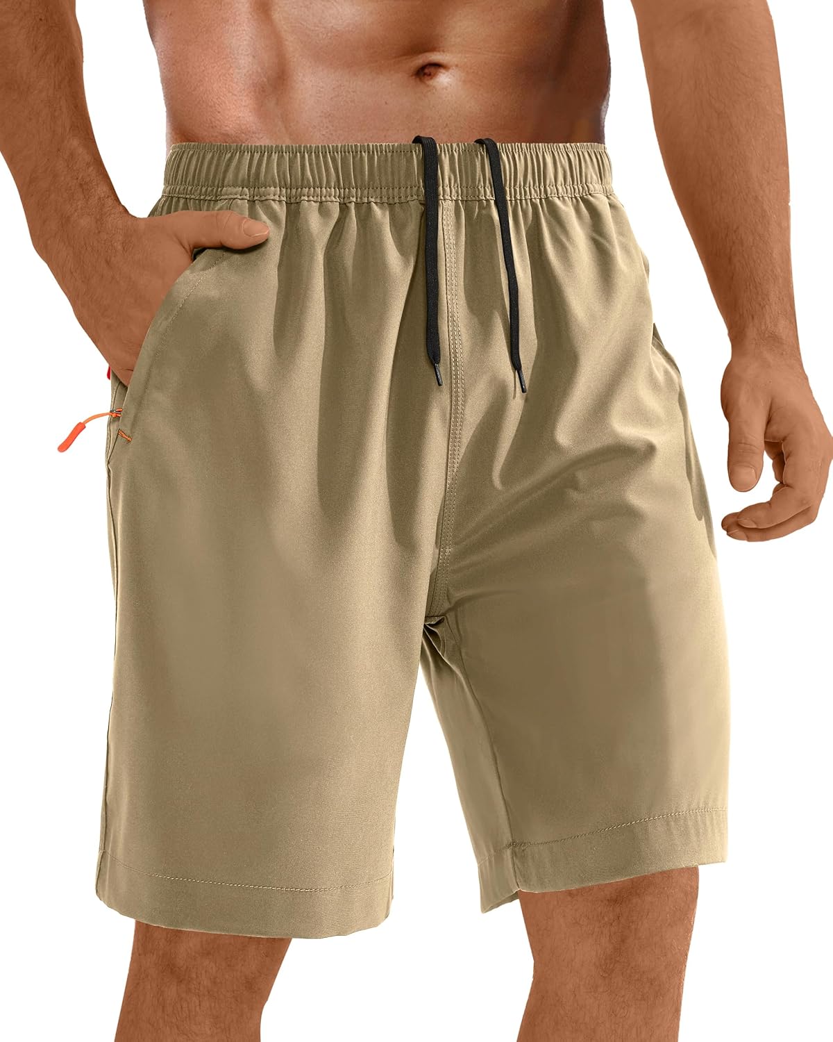 Men’s Running Shorts Quick Dry with Zip Pocket