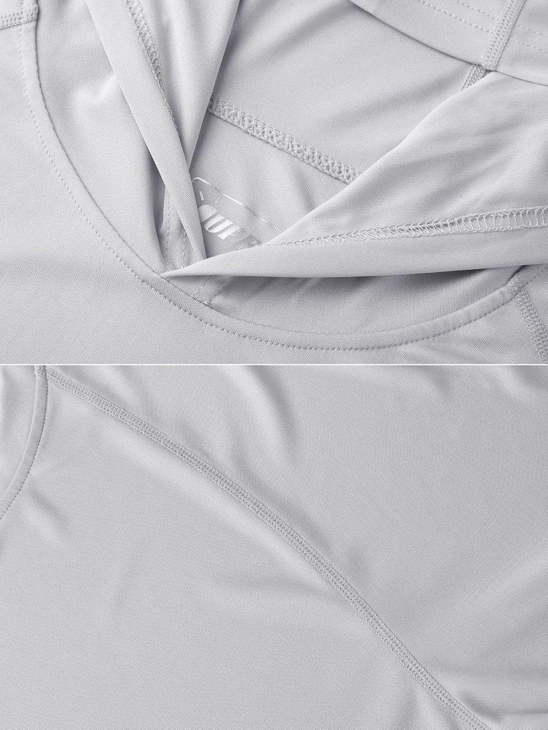 Men’s UPF50+ Long Sleeve Hoodie Lightweight Rash Guard