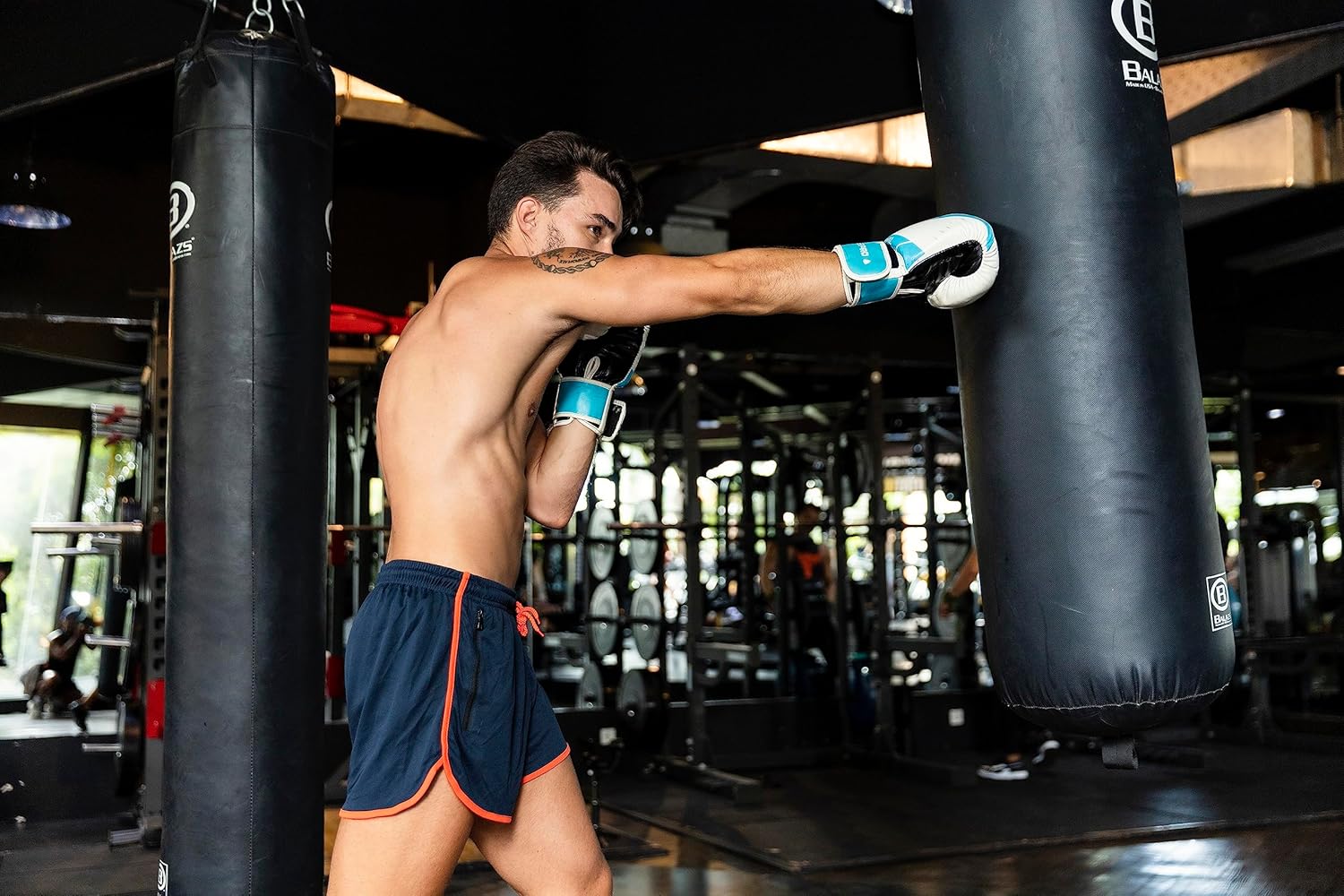 2 Pack Men’s Running Shorts Gym Training with Zip Pockets