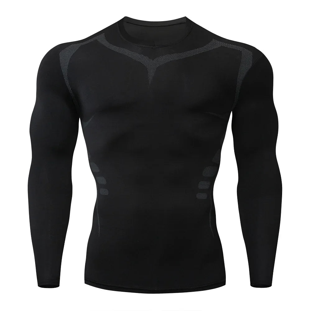 Men's Thermal Compression Running Shirt