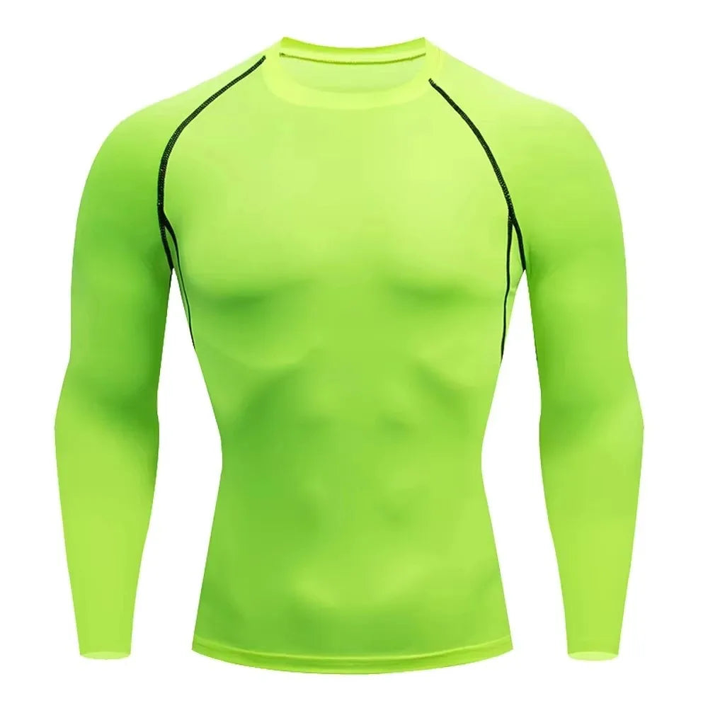 Men's Warm Compression Running Shirt