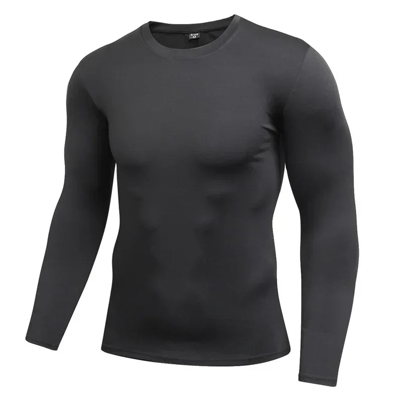 Men's Warm Compression Running Shirt