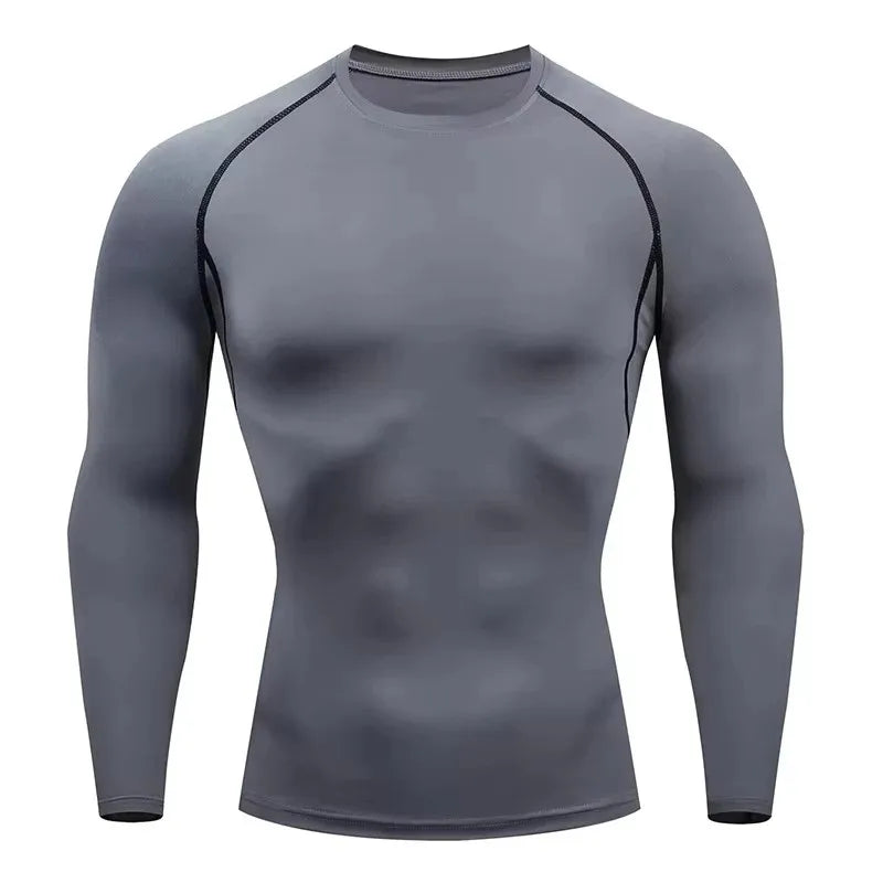 Men's Warm Compression Running Shirt