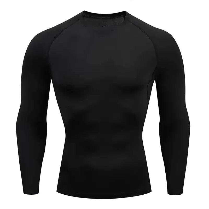 Men's Warm Compression Running Shirt