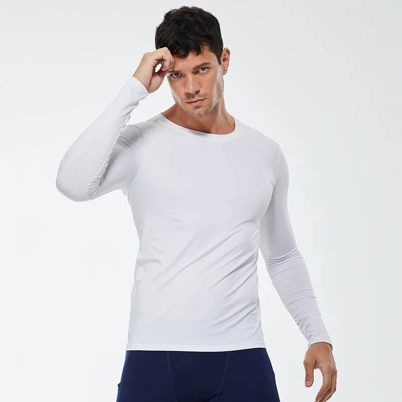 Men's Warm Compression Running Shirt