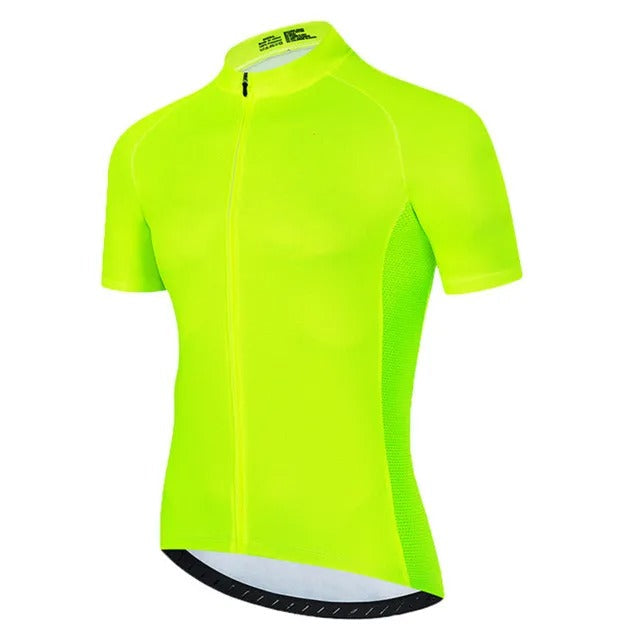 Green Men's Breathable Cycling Jersey