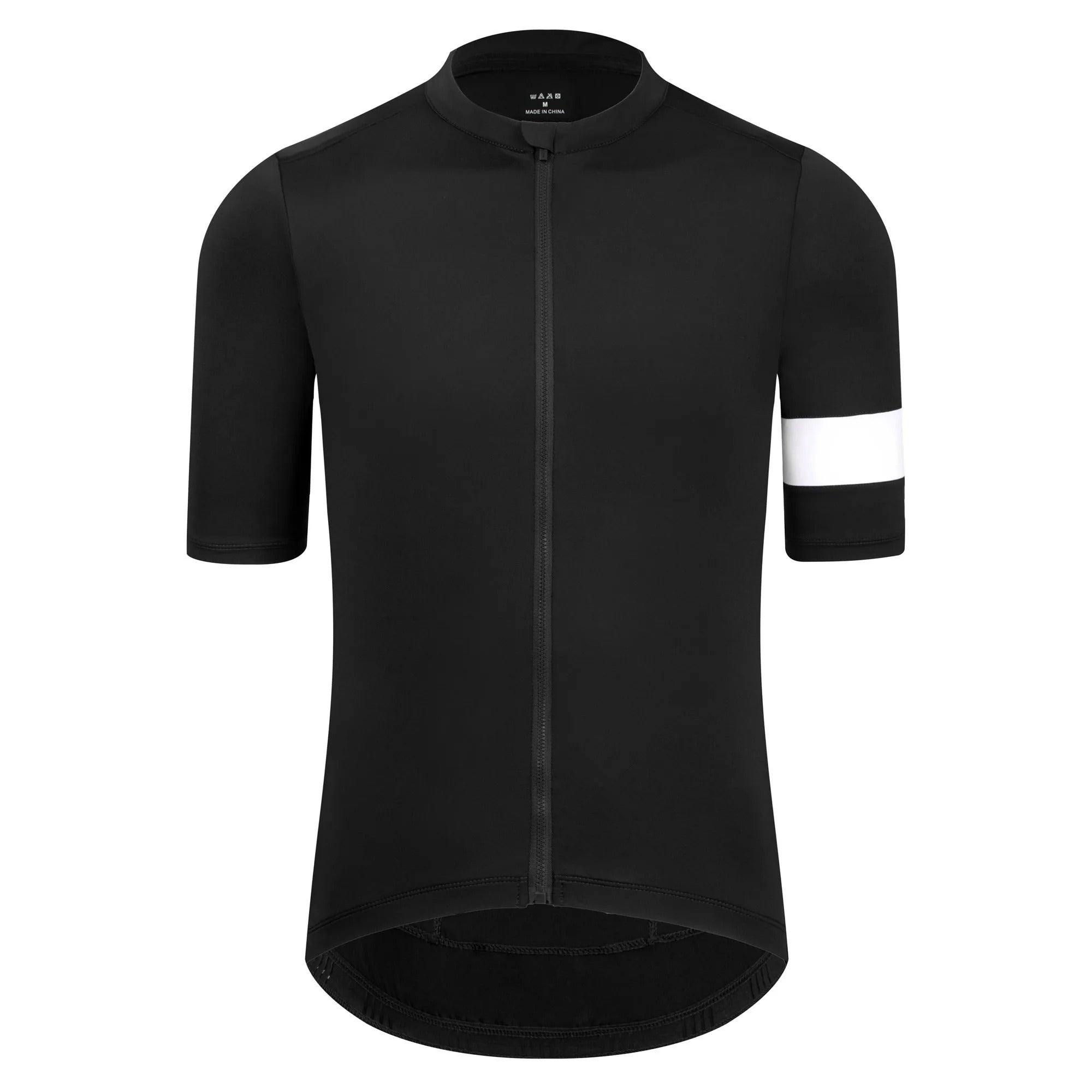 Men's Breathable Short Sleeve Cycling Jersey - Black V2