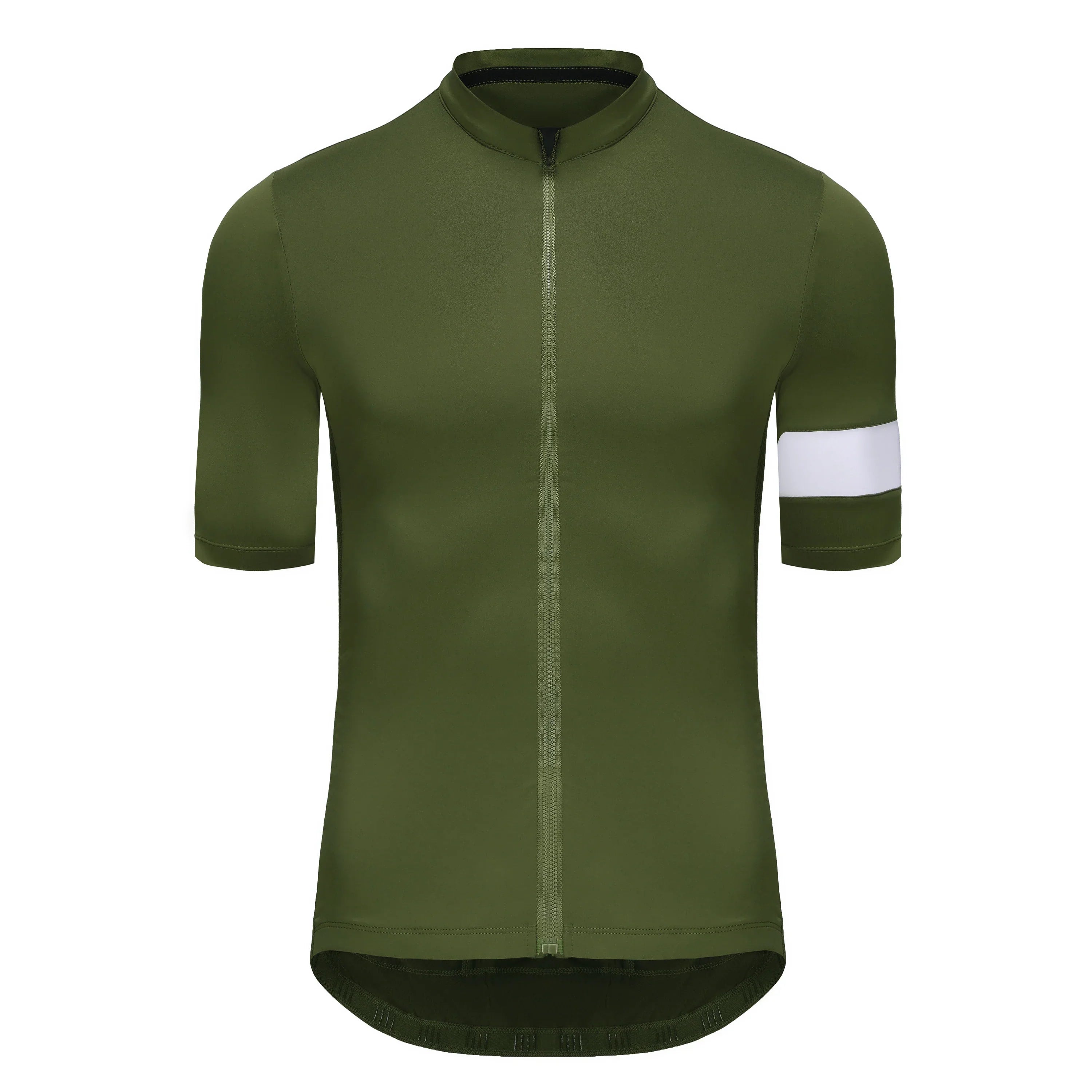 Men's Short Sleeve Breathable Cycling Jersey - Dark Green