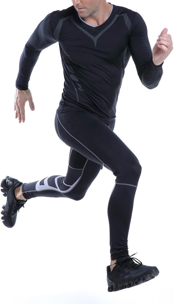 Men’s Long Sleeve Compression Top Cool Dry Baselayer