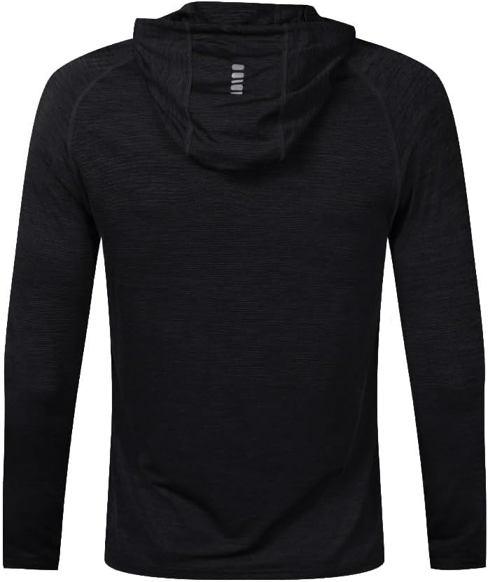 Men’s Bodybuilding Hoodie Long Sleeve Dry Fit Gym Sweatshirt