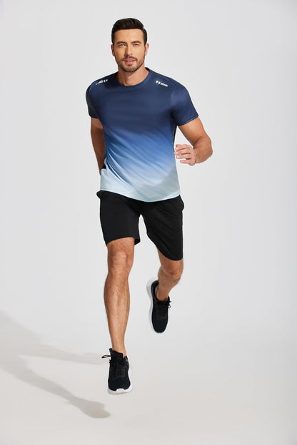 Men’s Workout T-Shirt Moisture Wicking Short Sleeve Gym Top