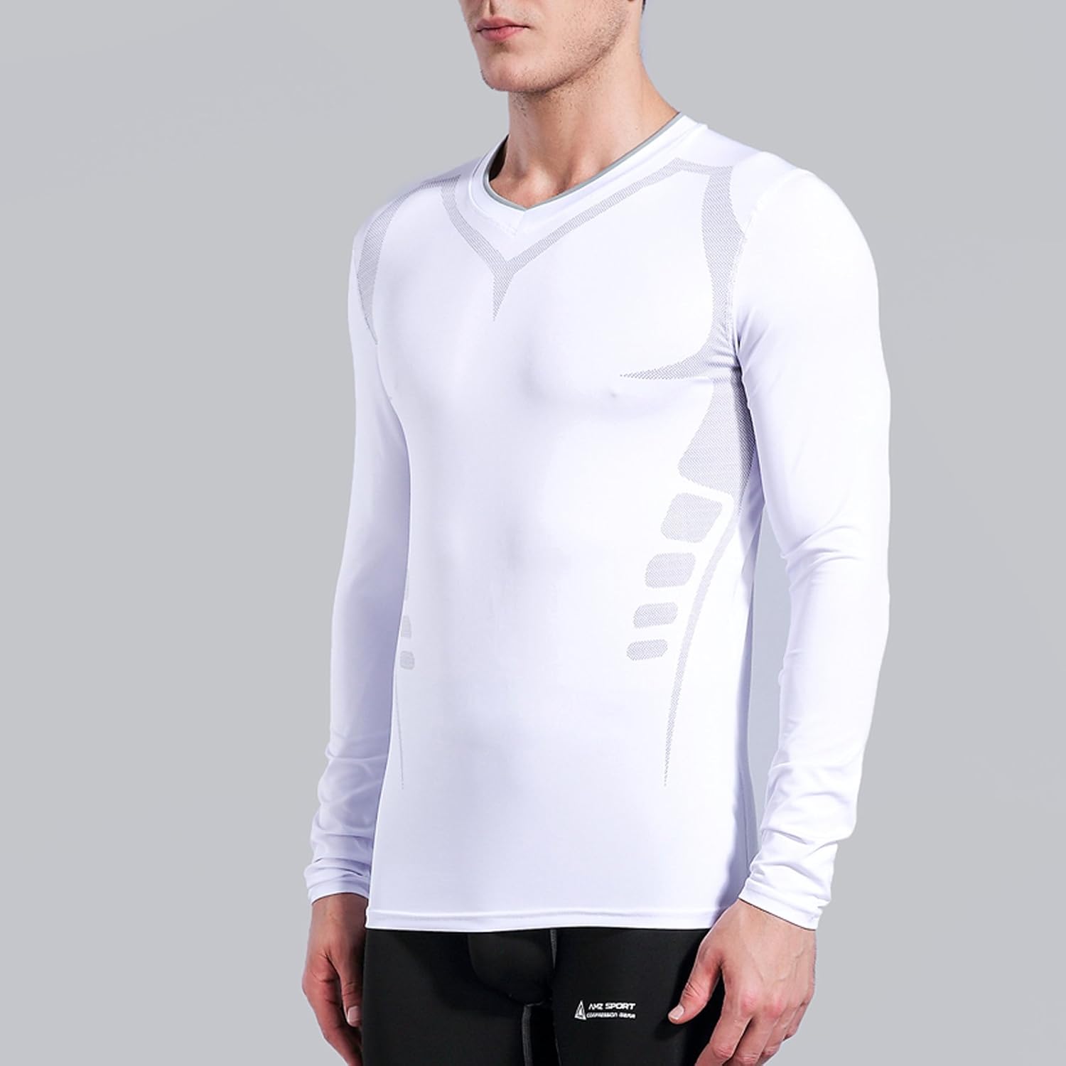 Men’s Long Sleeve Compression Top Cool Dry Baselayer