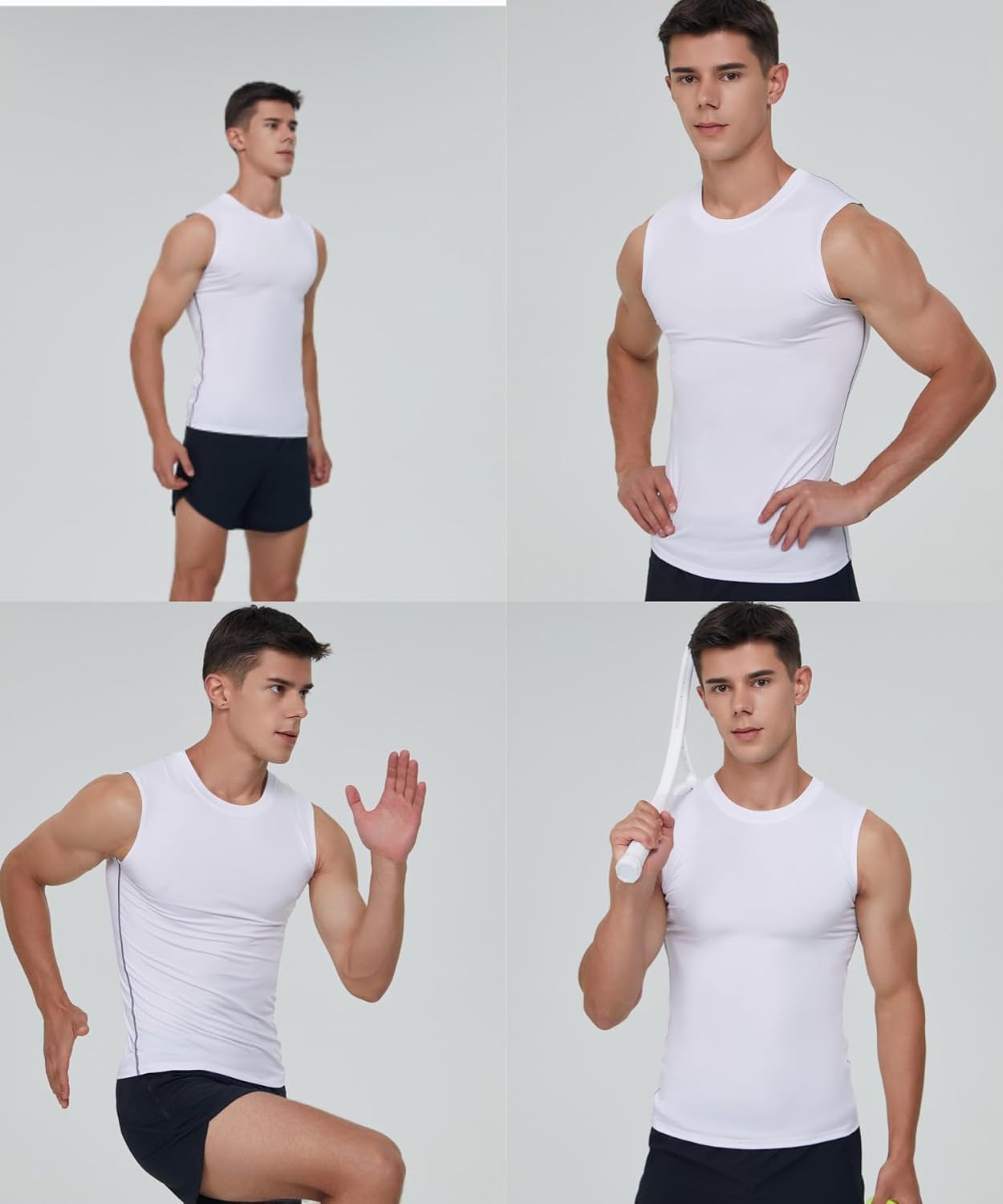 Men’s Sleeveless Compression Running Base Layer