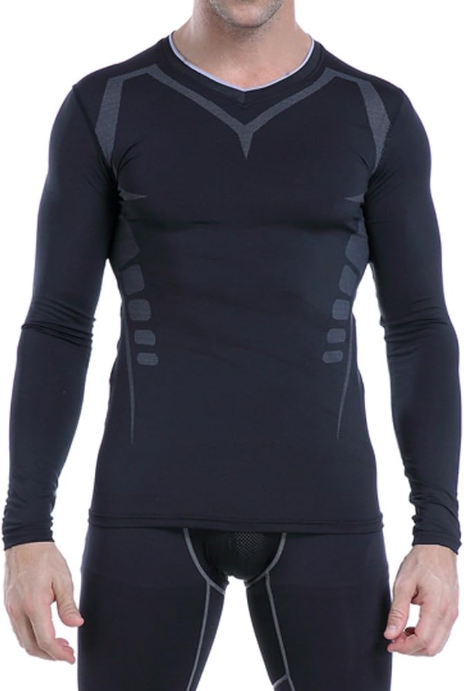 Men’s Long Sleeve Compression Top Cool Dry Baselayer
