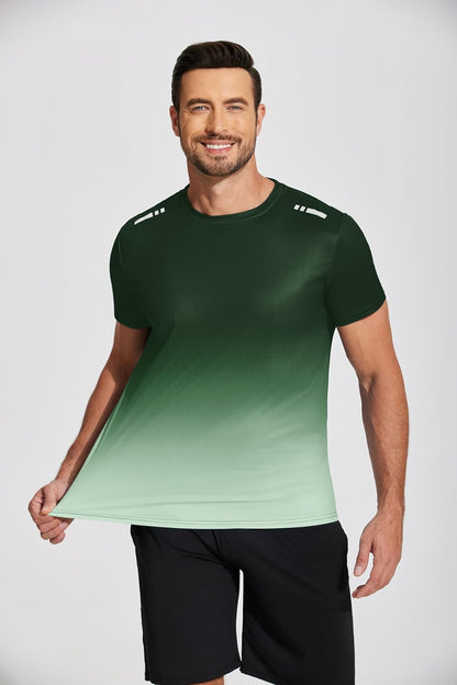 Men’s Workout T-Shirt Moisture Wicking Short Sleeve Gym Top