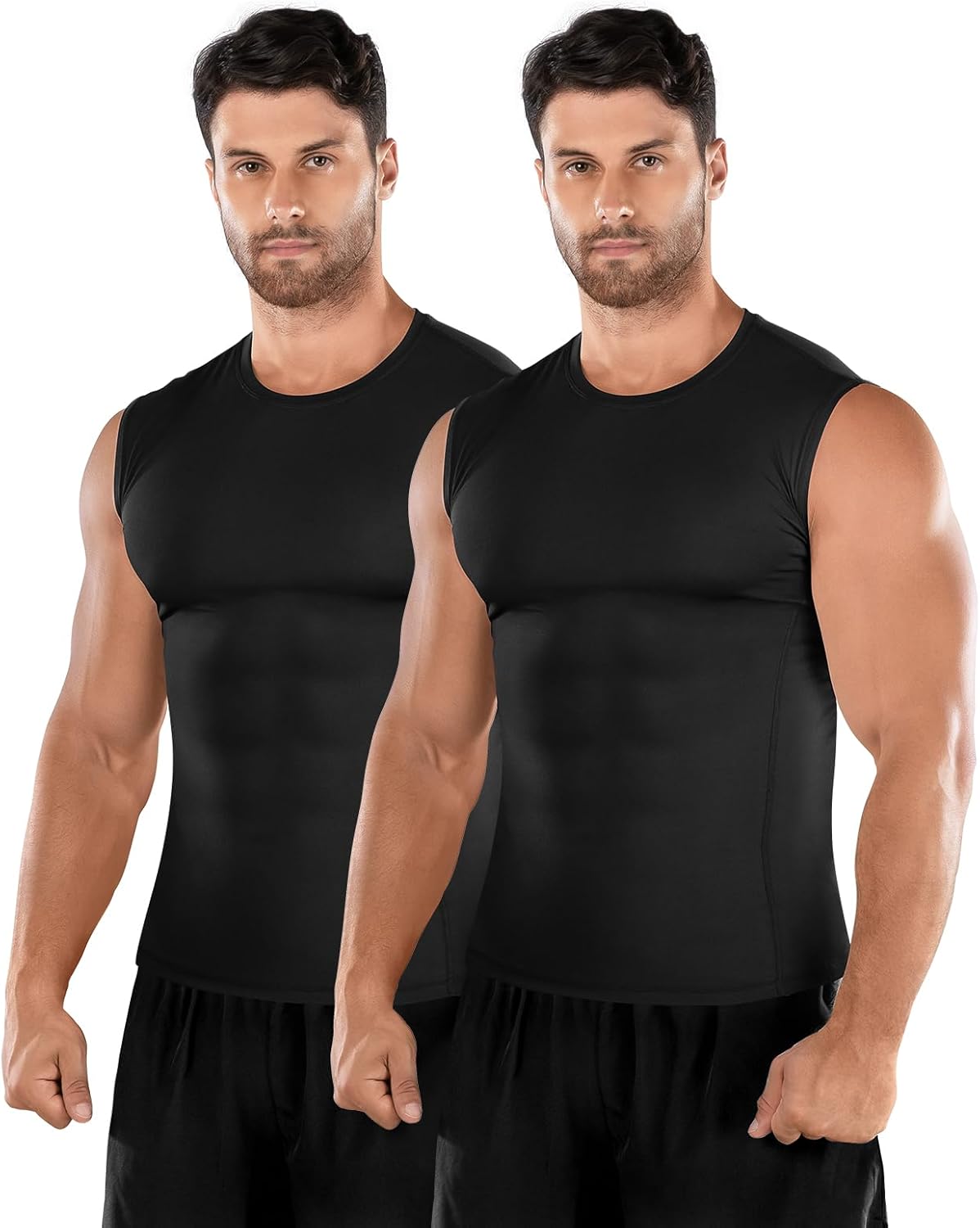 Men’s Quick Dry Compression Running Vest 1 or 2 Pack