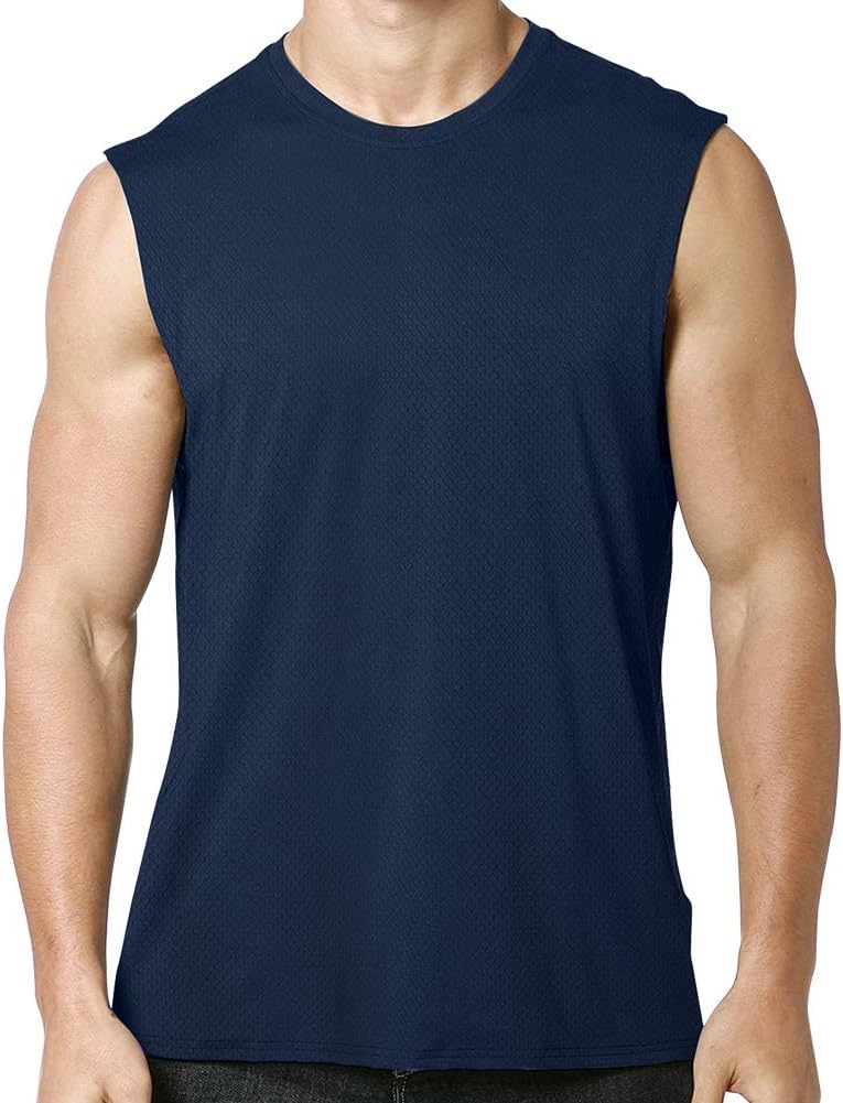 Men’s Quick Dry Running Tank Top Sleeveless Gym Vest