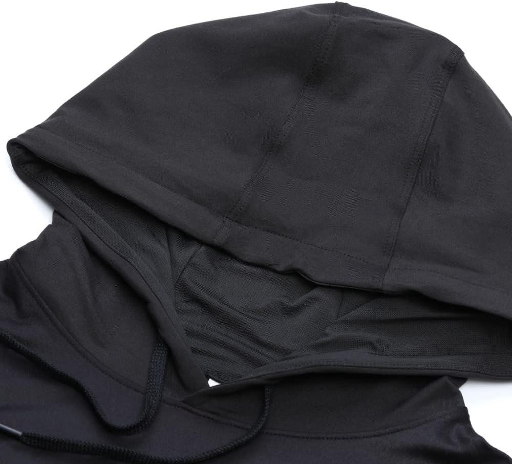 Men’s Thermal Lined Athletic Hoodie Winter Running Top