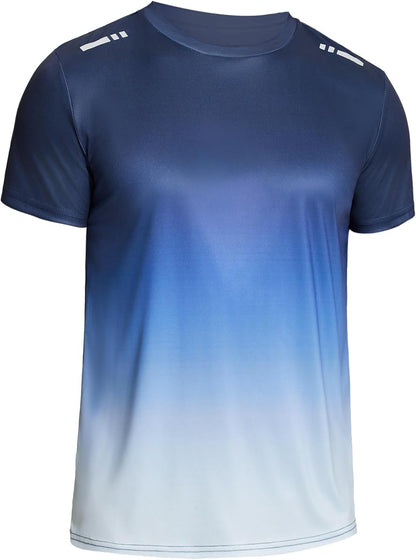 Men’s Workout T-Shirt Moisture Wicking Short Sleeve Gym Top