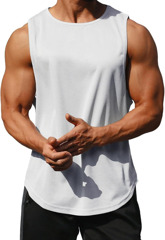 Men’s Gym Tank Top Sleeveless Bodybuilding Fitness Vest