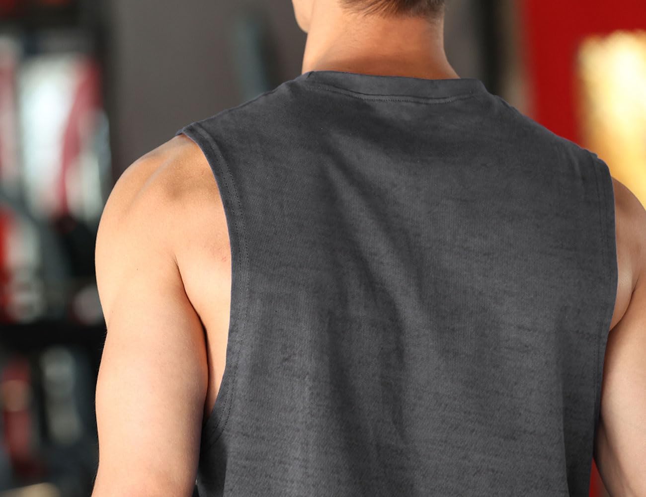 Men’s Bodybuilding Tank Cotton Sleeveless Gym Shirt